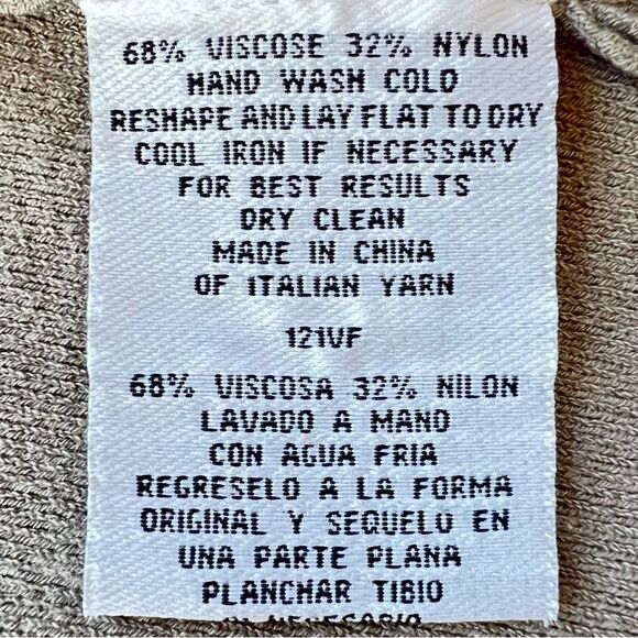 Eileen Fisher Washable Stretch Italian Crepe Lagenlook Open Front Cardigan Large - Picture 11 of 12